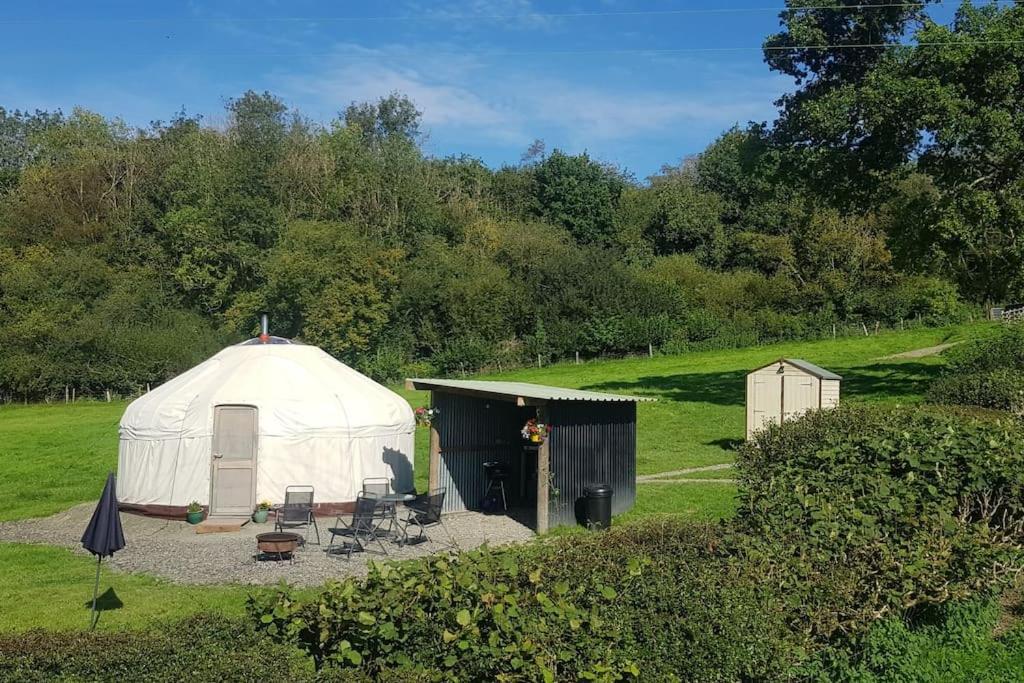 Hotel Bronfelen Yurt à Cynghordy Extérieur photo