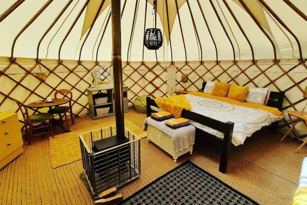 Hotel Bronfelen Yurt à Cynghordy Extérieur photo