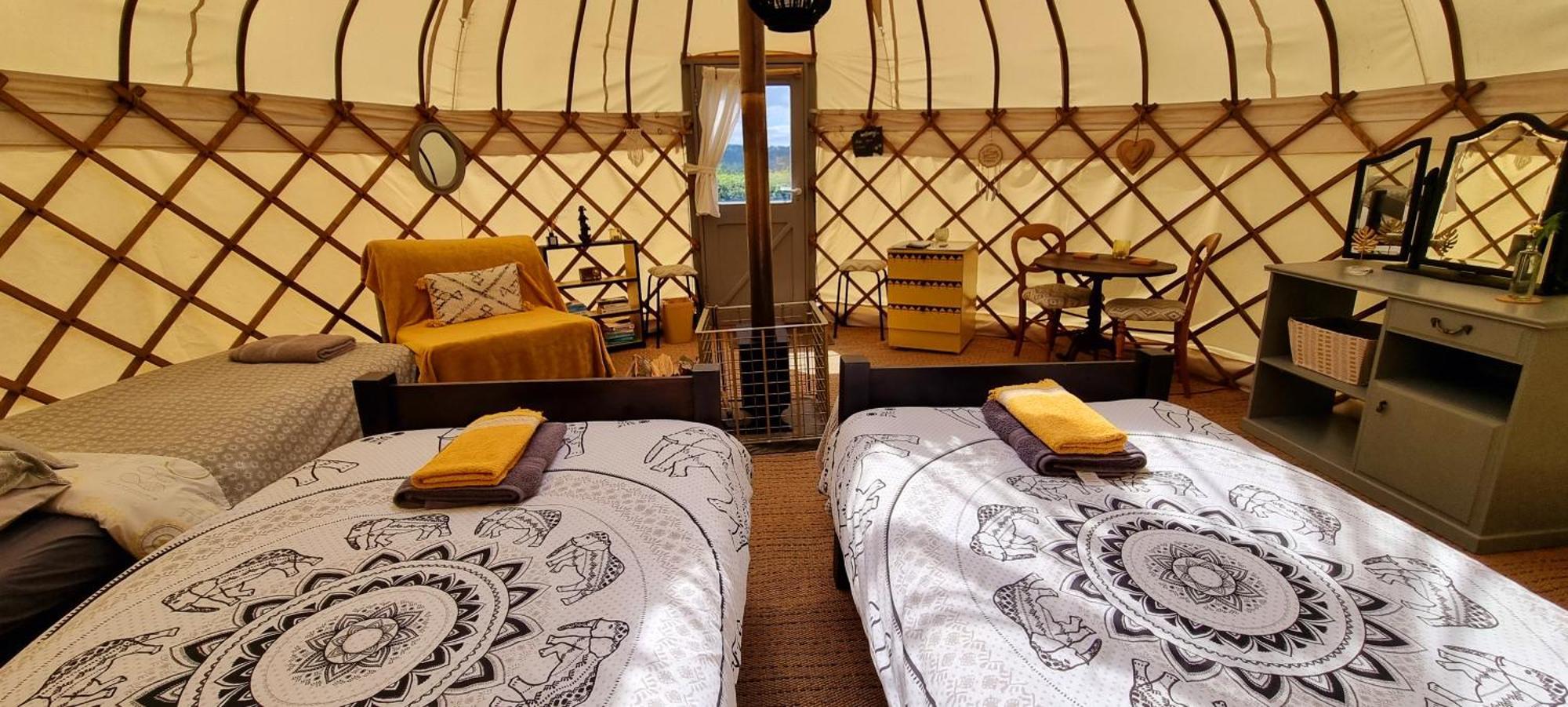 Hotel Bronfelen Yurt à Cynghordy Extérieur photo